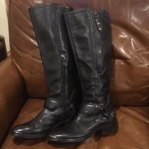 Sam Edelman Women’s Black tall harness boots 7.5